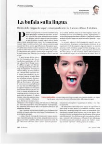 13-01 Le Scienze La Bufala della lingua