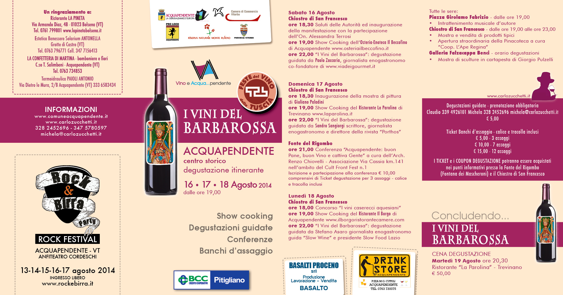 2014 I Vini del Barbarossa pieghevole