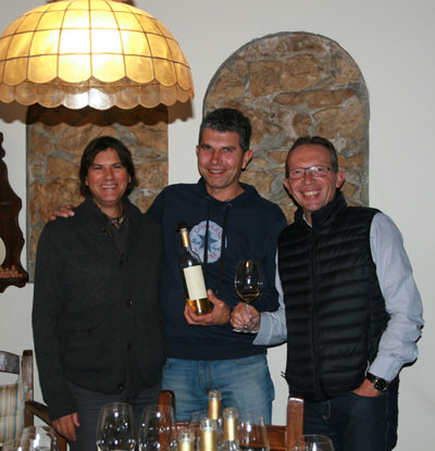 Carlo Zucchetti, Claudio Gini, Aldo Lorenzoni (direttore del Consorzio Tutela Vini del Soave)
