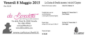 Da Benedetta 8 Maggio
