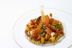 Un piatto a base di fregula