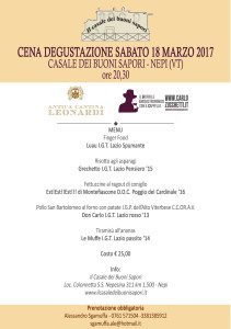 17-03-18 Casale dei Buoni Sapori