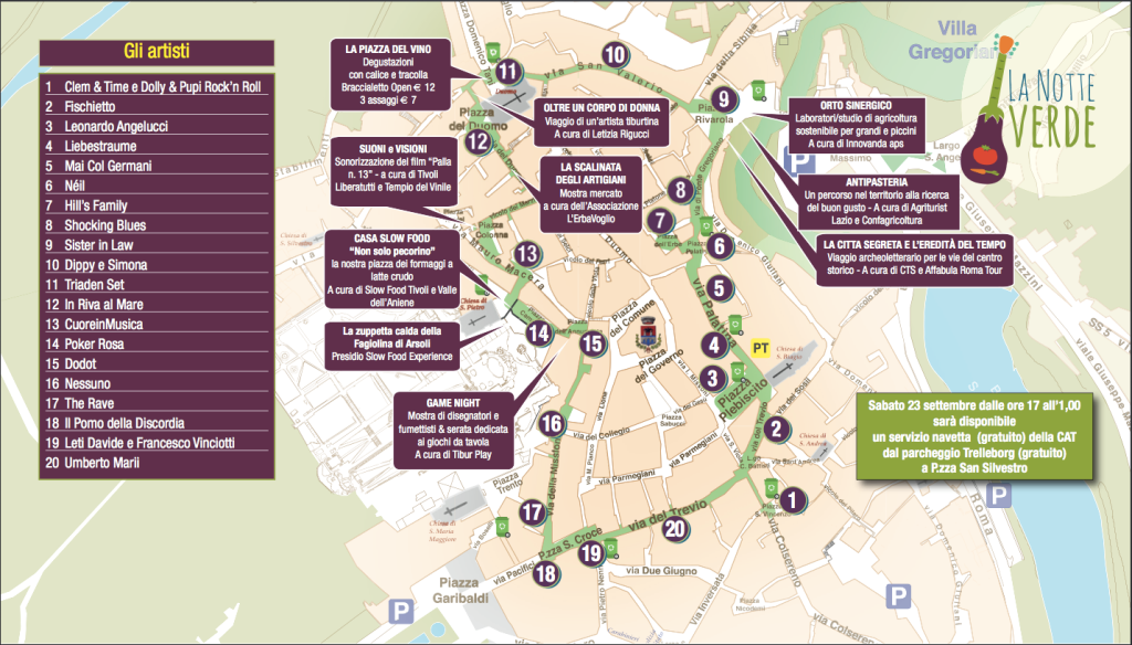 notte verde mapa