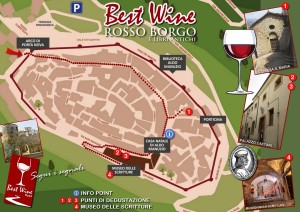 mappa percorso Best Wine Borgo Rosso 2019
