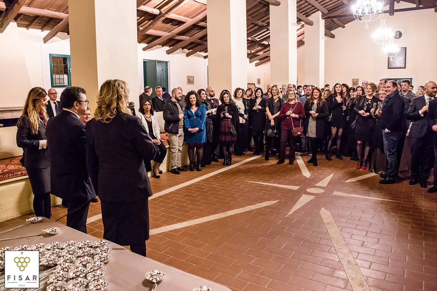 Consegna attestati e tastevin Fisar Roma - La sala gremita