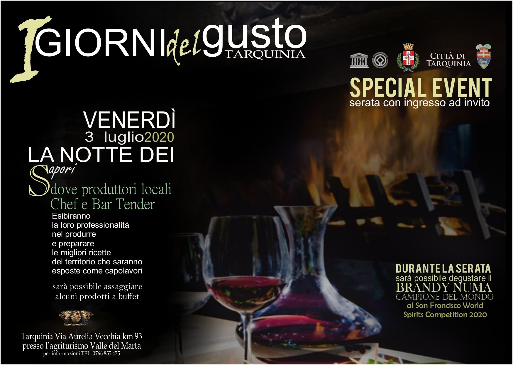 Locandina i due giorni del gusto locandina della serata del 3 con ingresso ad invito_page-0001